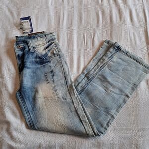 Keds boys size 12 light wash jeans, new
